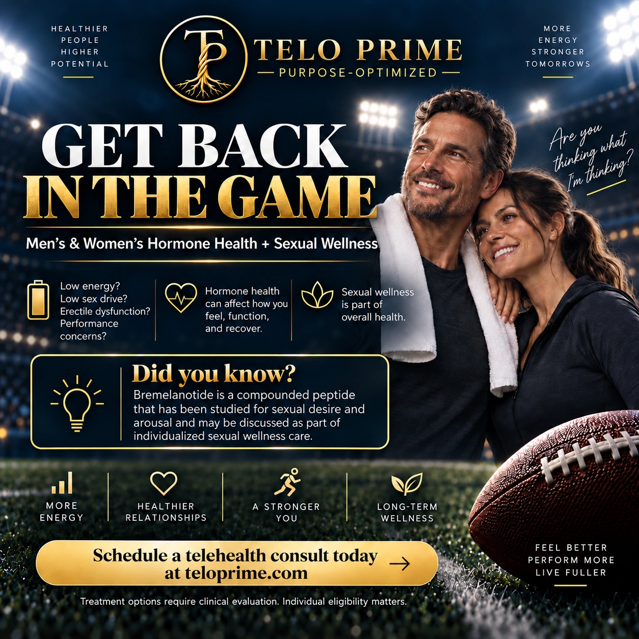 Get Back in the Game — Telo Prime hormone health and sexual wellness