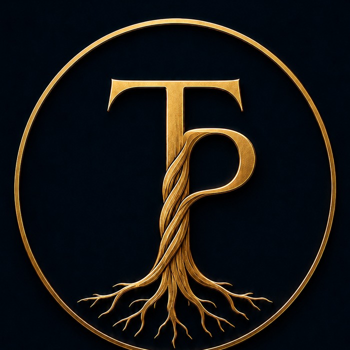 Telo Prime TP tree and roots logo